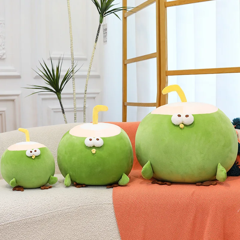 ぬいぐるみココナッツチキンおもちゃ、ぬいぐるみ枕、かわいい柔らかい人形、子供の誕生日、クリスマスプレゼント、大きな抱き心地の良いおもちゃ、完璧な贈り物