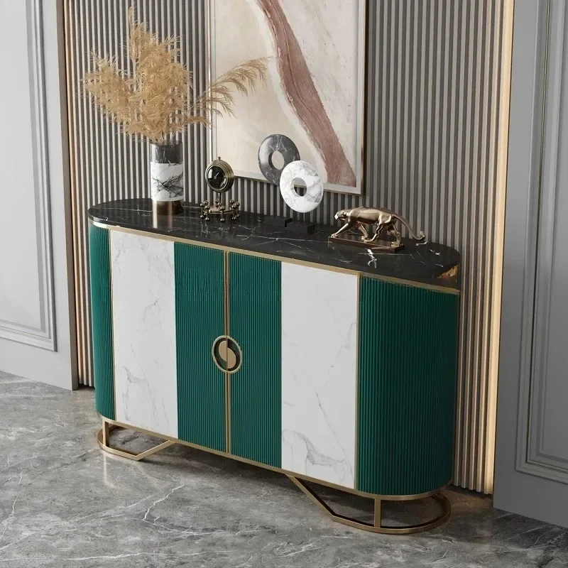 V29 Cabinet Minimalist Entrance Cabinet Rock Slab Light Luxury Style Home Shoe Cabinet Dining Side Storage