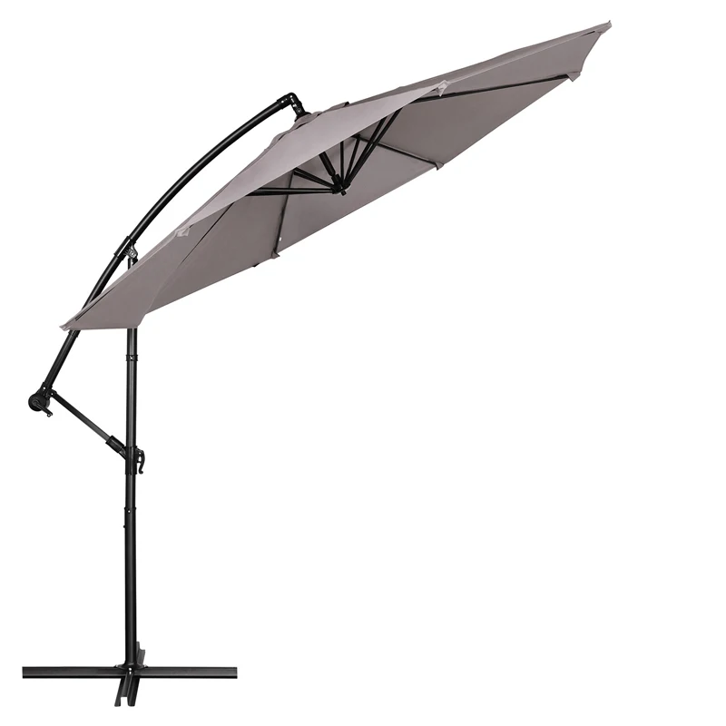 High Quality Outdoor Banana Umbrella Hanging Parasol Offset Patio Umbrellas & Bases Sombrilla De Para Jardin
