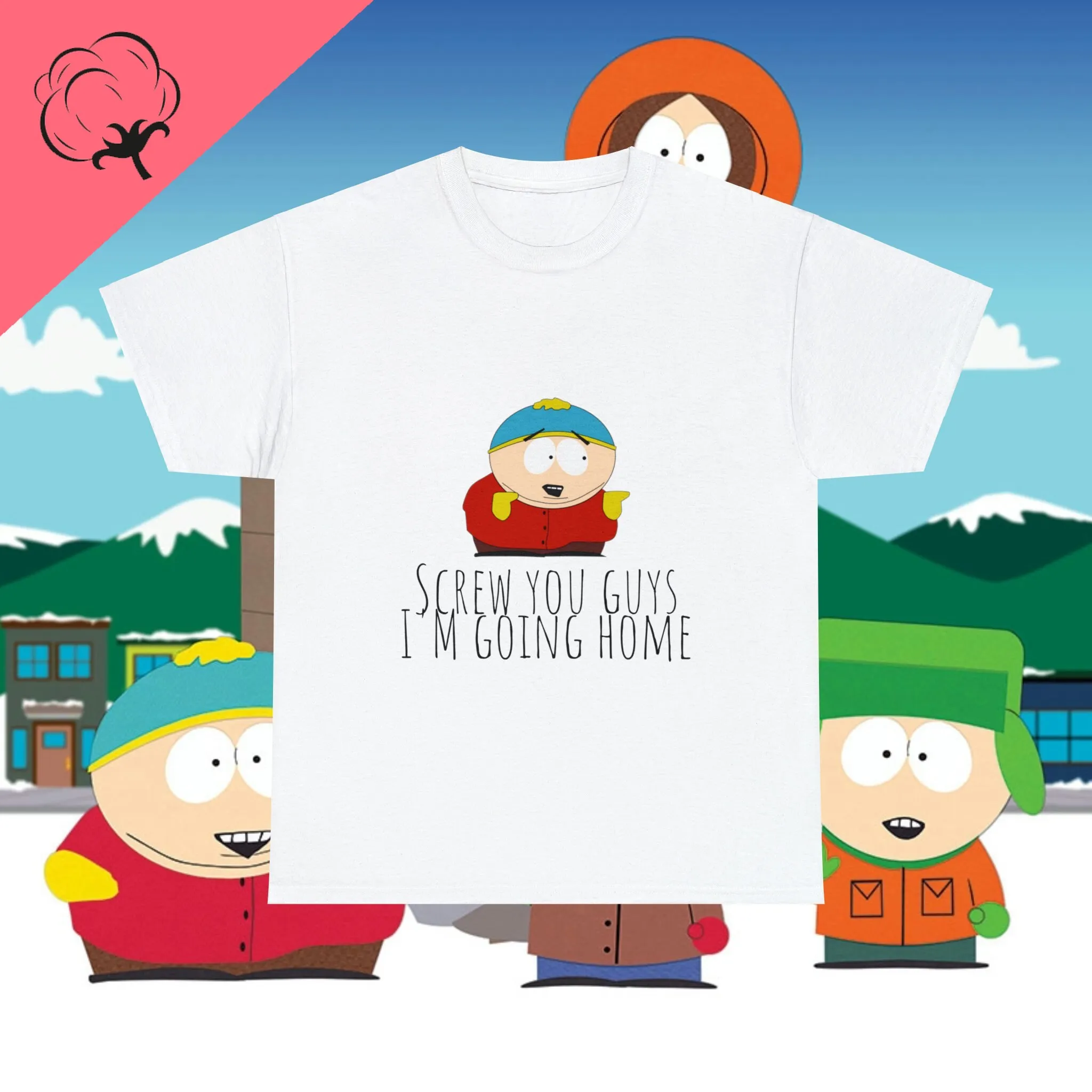 

S-southpark Theme 100%Cotton Summer Streetwear O-neck Print Fashion T-shirt Funny Short Sleeve Tee Gym Clothing Men Graphic Tops