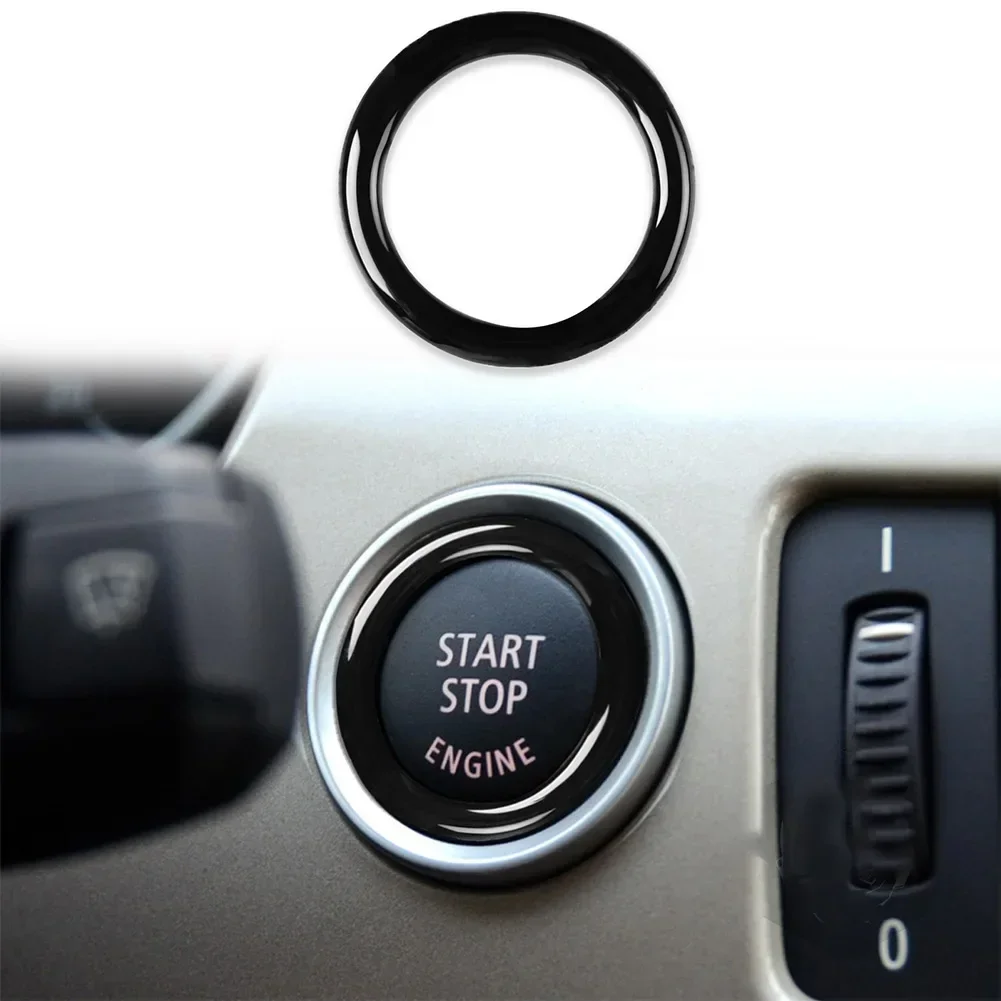 1PCS Start Stop Ignition Push Button Switch Cover For BMW 3 Series E90 E92 E93 Cars One-Key Engine Ring DIY Car Decoration