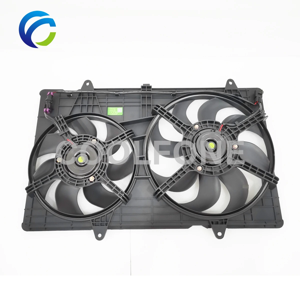 Electric Cooling Radiator Fan Assembly for GM WULING CORTEZ BAOJUN 730 1.5T 2017- 23914686