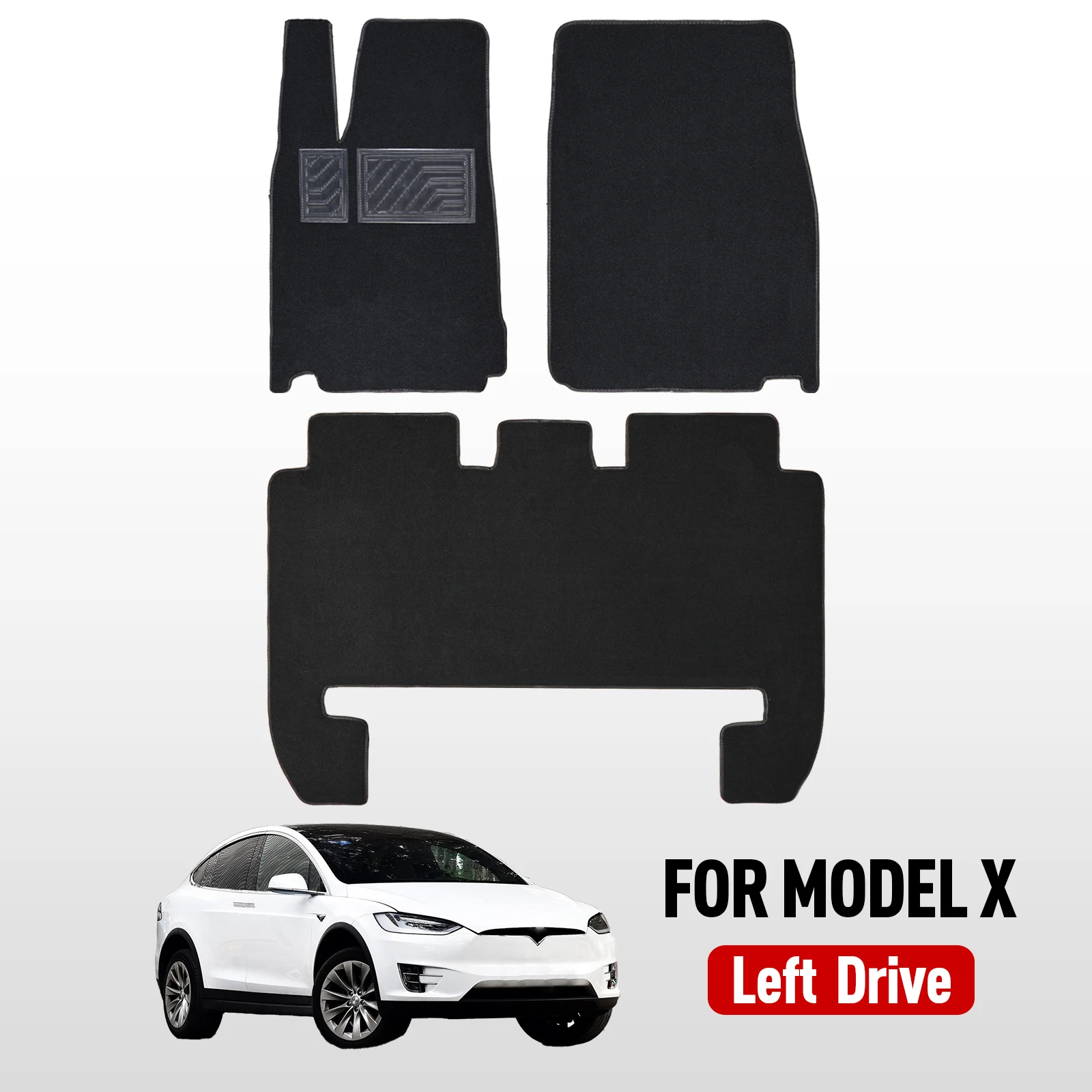 Custom Car Floor Mat for Tesla Model X 2015-2024 Waterproof Pad Car Mats Floor Covers Car Accessories