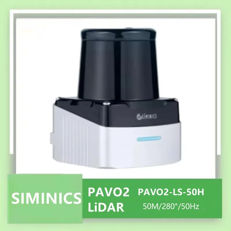 SIMINICS PAVO2 PAVO2-LS-50H 50m 280° 50Hz TOF Outdoor LiDAR Sensor for robot Navigation obstacle avoidance,screen interaction