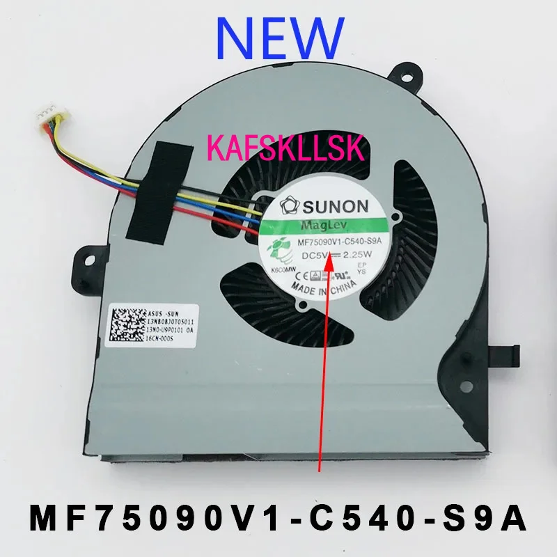 Новый охлаждающий вентилятор процессора, вентилятор графического процессора, кулер для ASUS Strix ROG S5VS GL502V GL502VS MF75090V1-C540-S9A MF75090V1-C550-S9A
