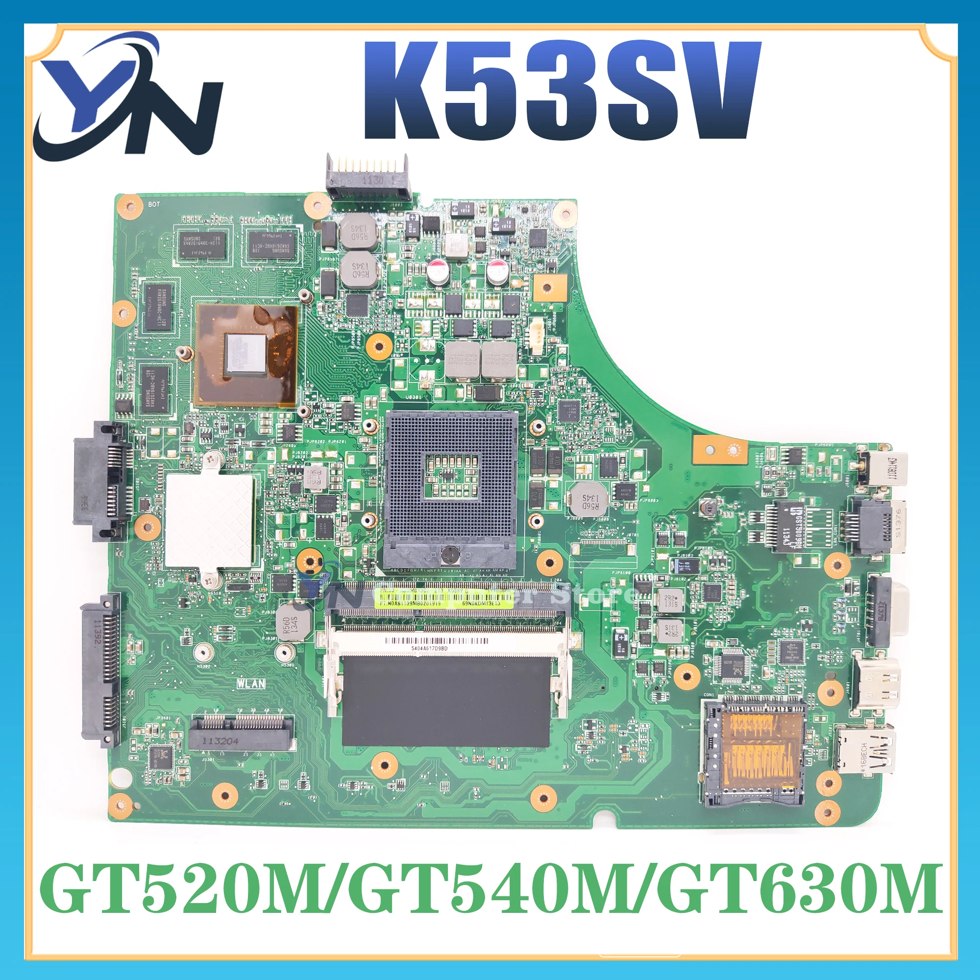 

Mainboard K53S K53SV K53SM K53SJ K53SK K53SC A53S X53S Laptop Motherboard GT520M GT540M GT630M MAIN BOARD 100% TEST OK