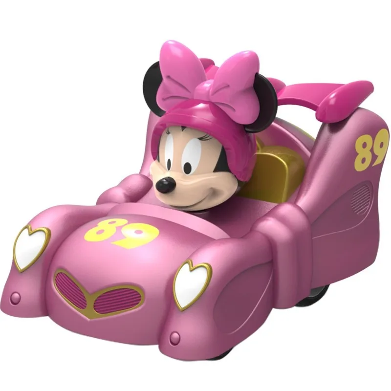 Mickey Mouse Donald Duck Daisy Minnie Cartoon Inertial Power Toy Car Press Back Car Creative Model Ornament Children's Surprise view 6