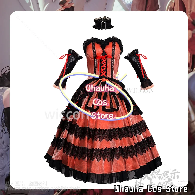 توكيساكي كورومي تاريخ لايف تأثيري أنيمي القوطية الأحمر الأسود المخملية كعكة فستان لوليتا شعر مستعار جيراي كي الفتيات كوس هالوين مخصصة