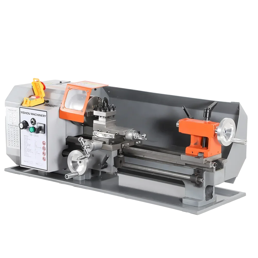 

Light Duty Horizontal Turning Mini Metal Lathe Machine Brushed DC 500W 220V/110V Precision 7"x14" Small Hobby for Industrial Use