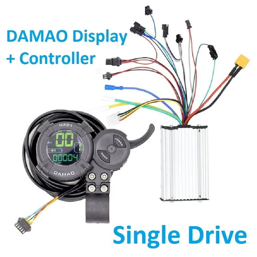 Original FLJ Electric Scooter Throttle Switch DAMAO MA01 LCD Display 36V --60V High Speed 25A Controller