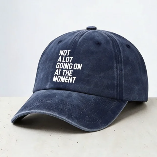 

Not a Lot Going On at The Moment baseball cap fashion visor Breathable Denim Style caps casual adjustable sun hats