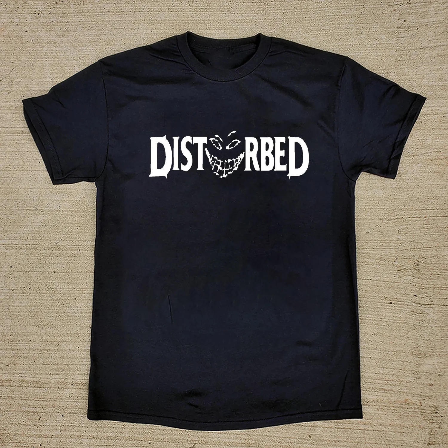 Camiseta unisex con logotipo de Disturbed Band, algodón negro, todas las tallas S5XL, AD590