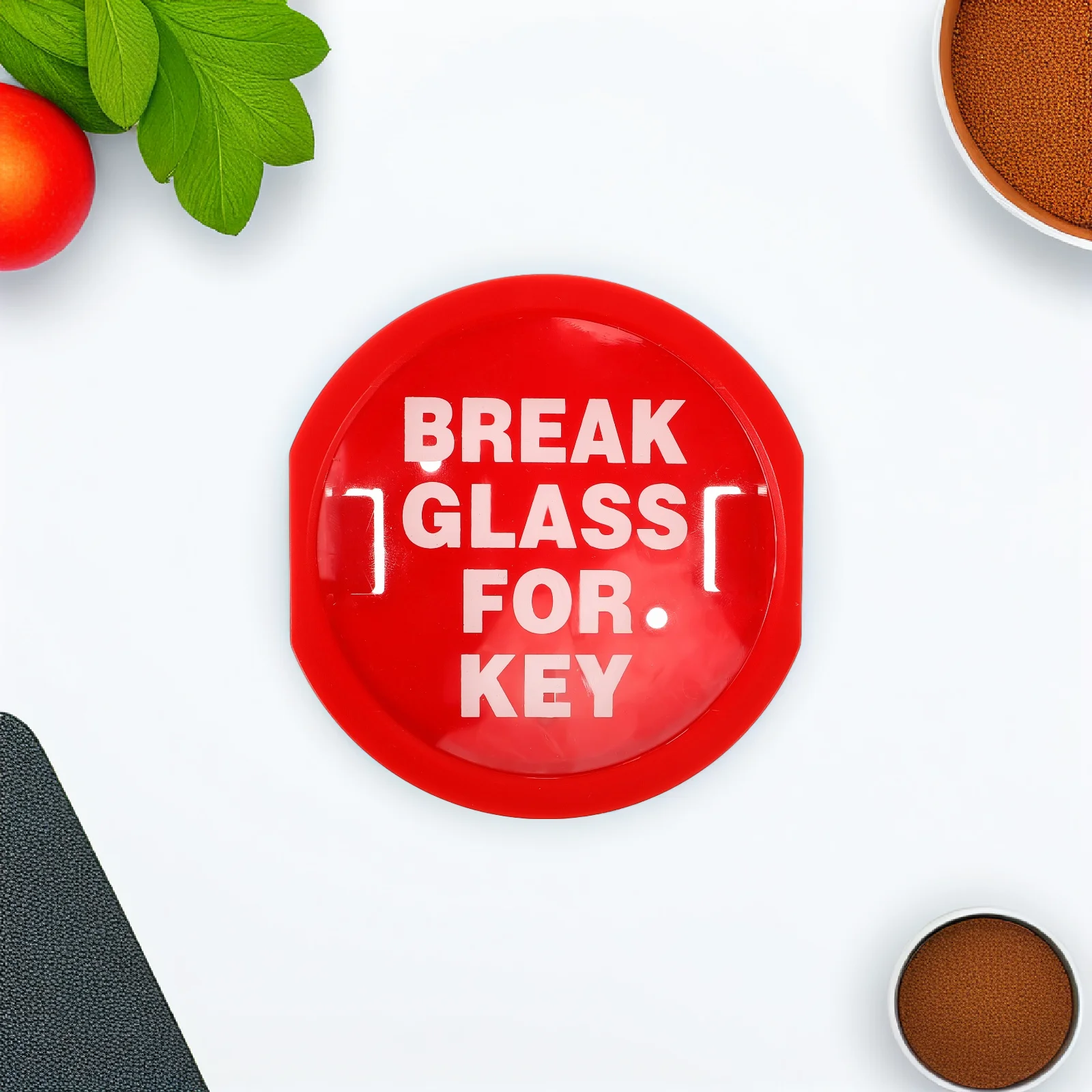 Fireproof Key Lock Box with Emergency Glass Break Feature Door Security Storage for Outside Use Key Box Lock Boxes for Keys