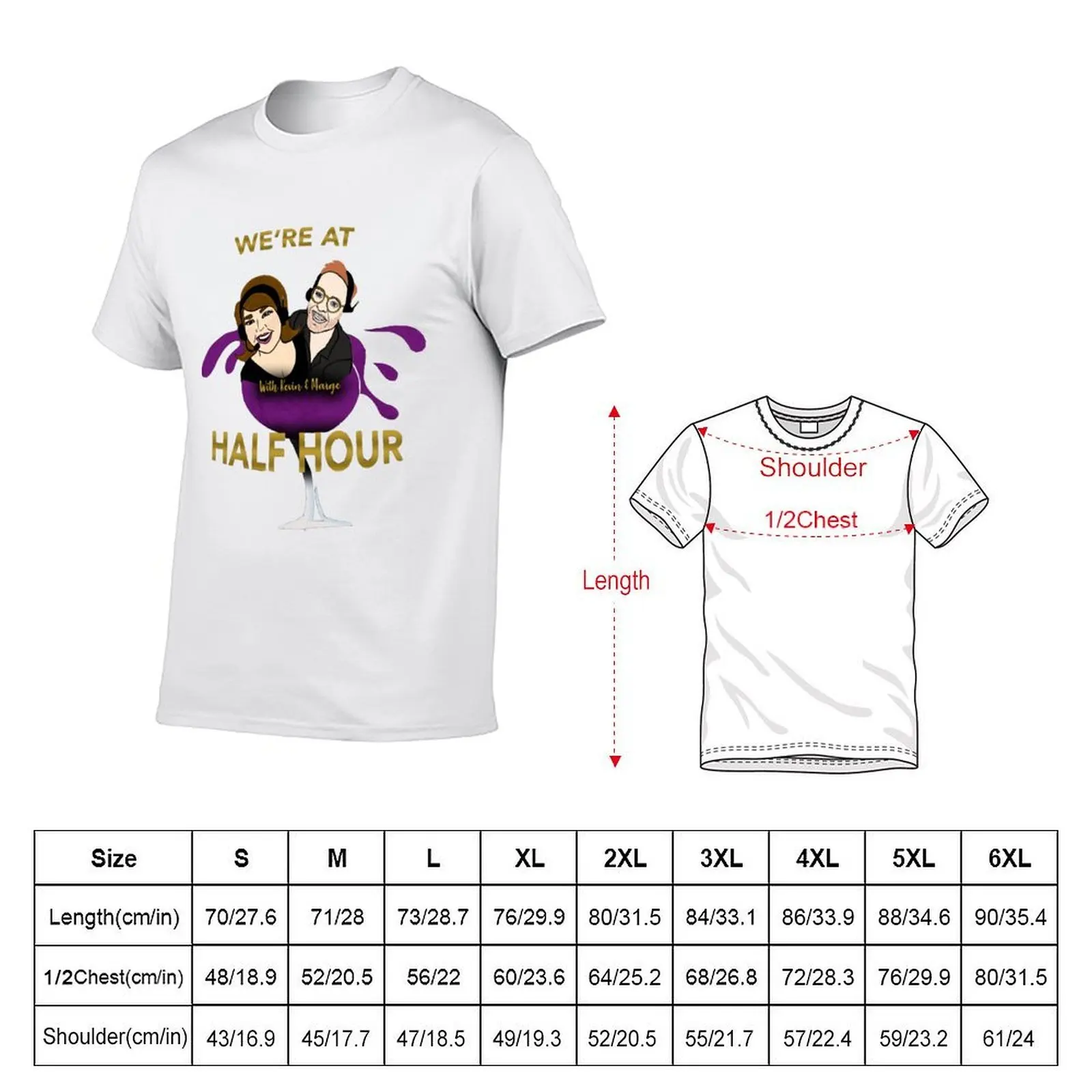 We're At Half Hour - Logo T-Shirt oversized t shirt vintage t shirts T-shirt men