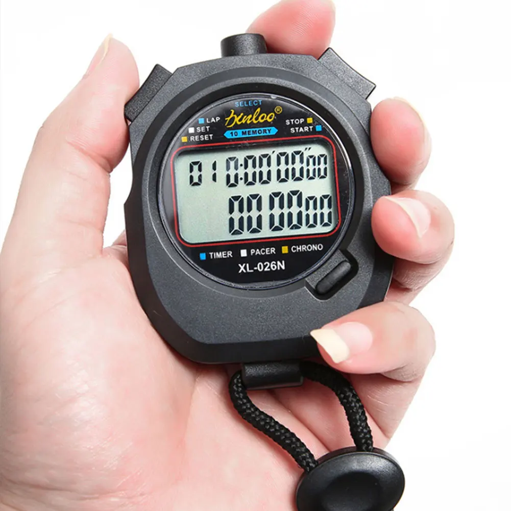 Multi-Function Digital Stopwatch Large Display Countdown Timer Handheld Chronograph for School Gym Coaches Referees Teacher Kids