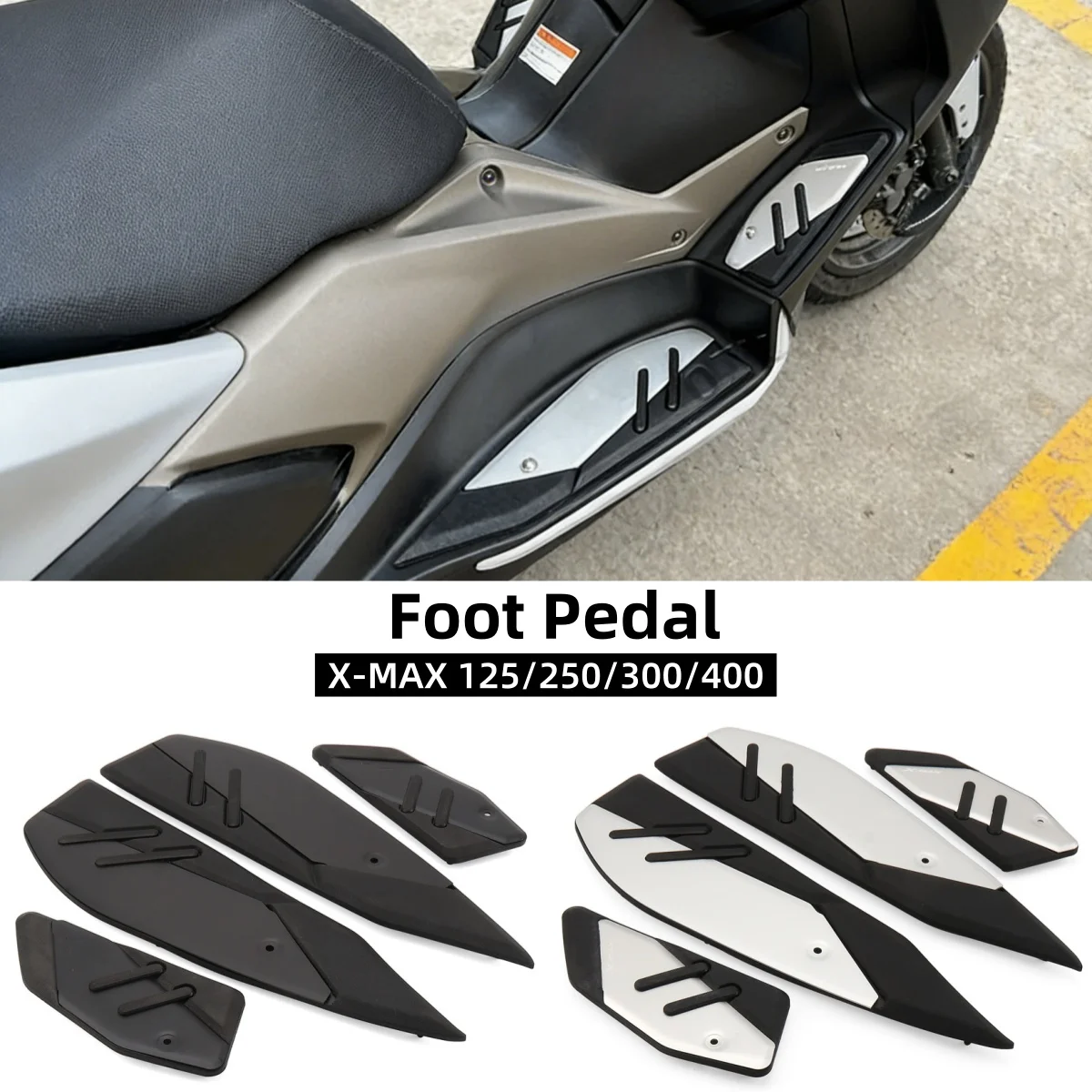 

Motorcycle Anti-slip Foot Pegs Pedal Pad Footrest Plate Footboard Kit For YAMAHA XMAX125 XMAX250 XMAX300 XMAX400