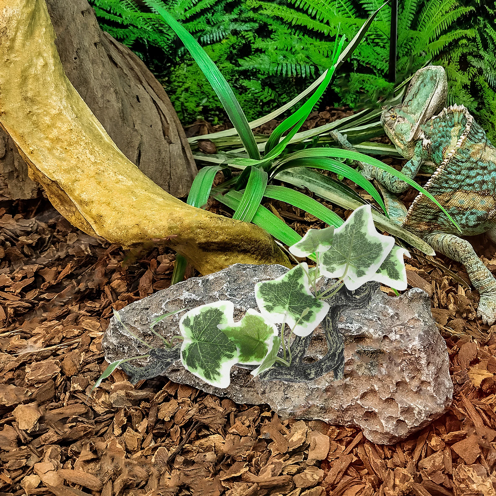 

Simulated Rattan Decoration Realistic Resin Plants Artificial Terrarium Decor Fake Branches Climbing Reptile Habitat Aquarium