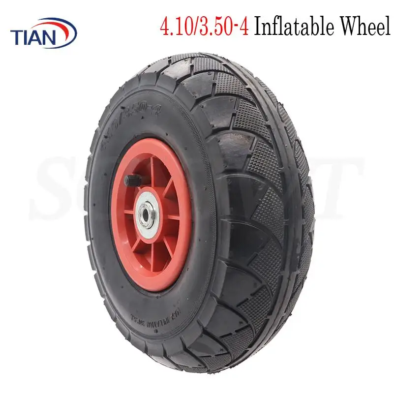 4.10/3.50-4 Rubber Pneumatic Tire Trolley Tire Trolley Transport Tire Accessories Wheel