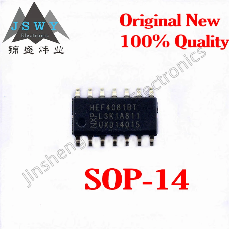 

5PCS good quality CD4081BM HCF4081 HEF4081BT SOP14 Logic gate and inverter Brand new IC Free shipping