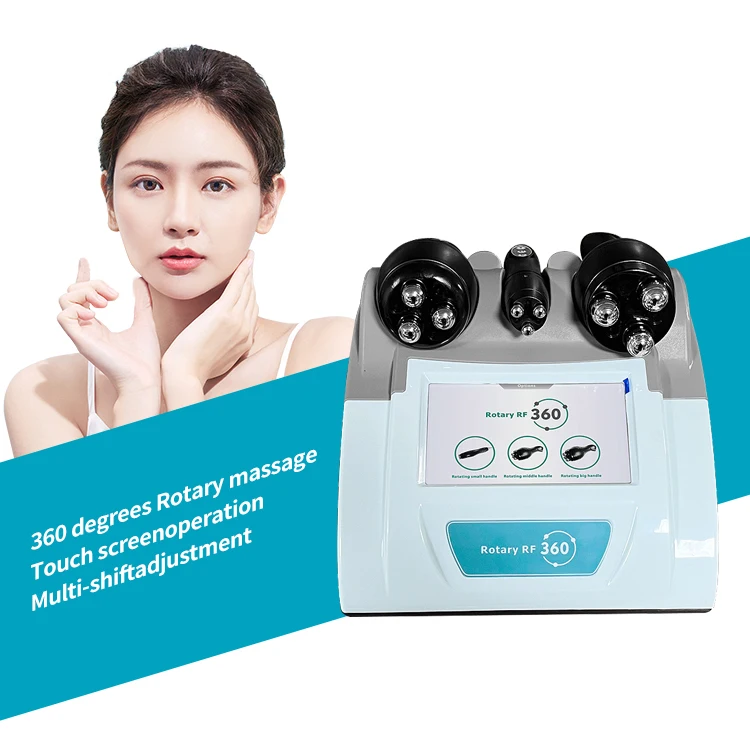 

Hot Selling Face Lifting Anti Aging Massage Roller Machine Equipped With 3 Rf Handles For Skin Tightening And Body Massage Home