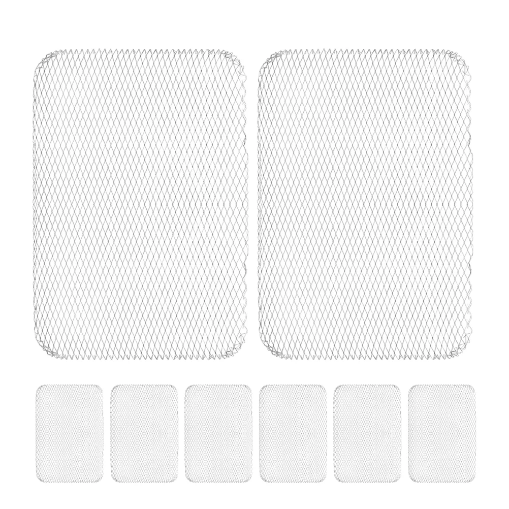 

8 Pcs BBQ Leak-proof Mat Grill Mats Barbecue Grilled Net Accessories Grilling Aluminum Food Dad