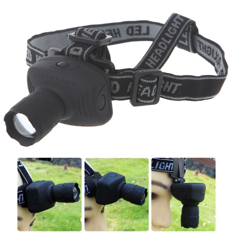 Linterna frontal LED impermeable con para acampar, pescar, cazar, envío directo