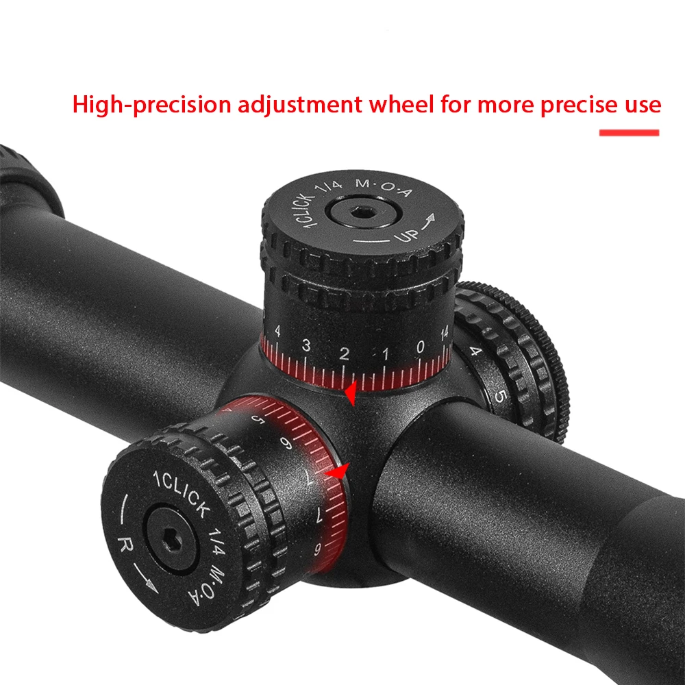 HY 4.5-18X40AO tactical rifle scope Cross-type lockable red and green cross-scope Suitable for hunting and CQB