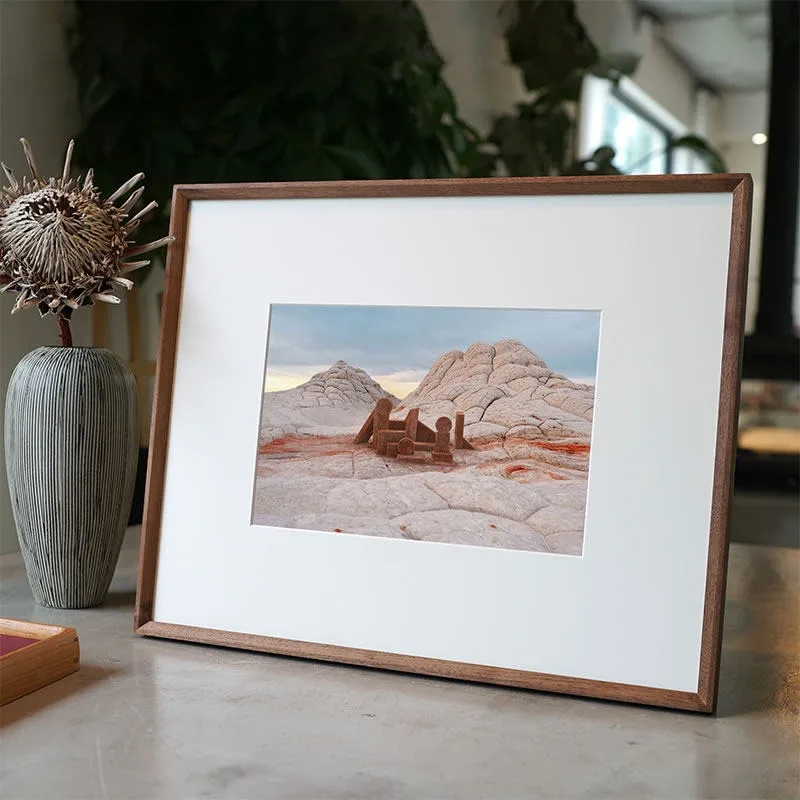 Solid wood photo frame empty frame washed photo DIY mounted wooden wedding photo mounting