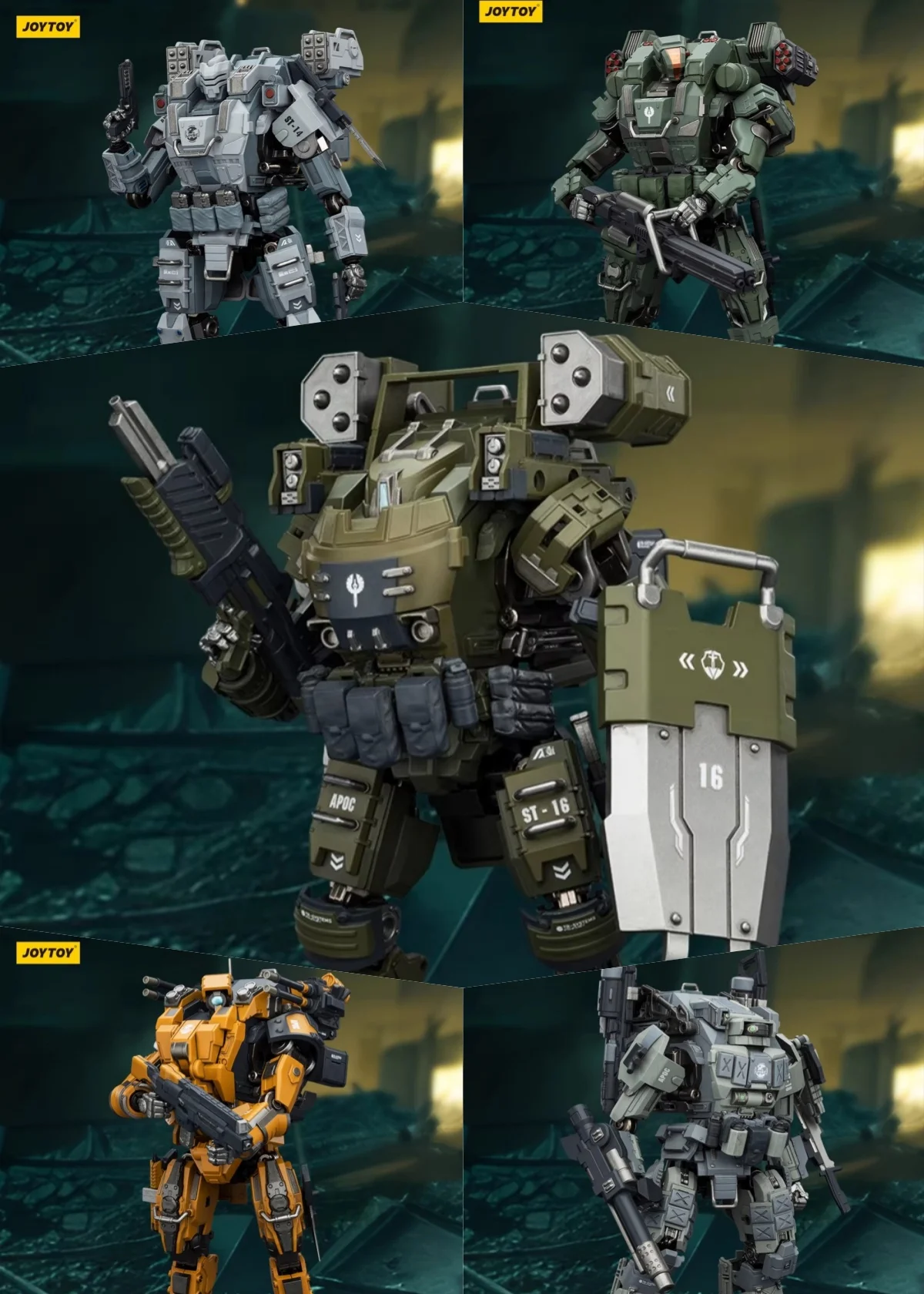 

Коллекционная сборная модель военного меха JOYTOY JT03400 JT03417 JT03424 JT03431 JT03448 в масштабе 1/25, полный комплект, экшн-фигурка