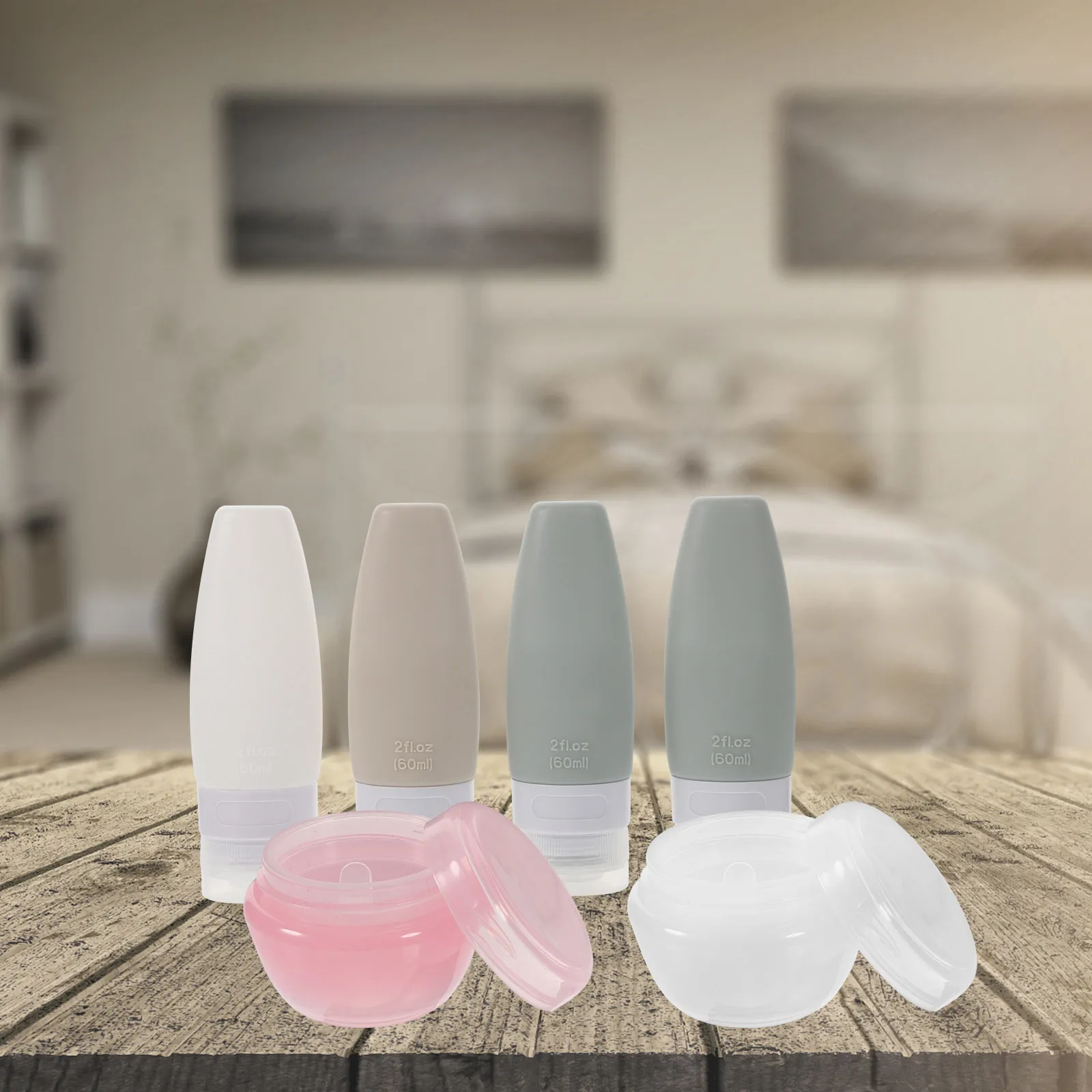 

Набор дорожных флаконов: многоразовые емкости для лосьонов и кремов, портативные герметичные контейнеры для туалетных принадлежностей с инструментами