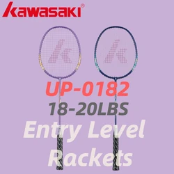 Raqueta de bádminton Kawasaki 1U, marco de aleación de aluminio, raqueta de bádminton con cuerda para entretenimiento al aire libre hasta-0182