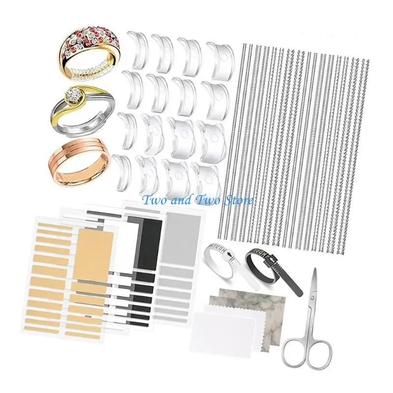HX6F Ring Size Reducer Sizing Strips Invisible Plastic Adjusters for a Fit