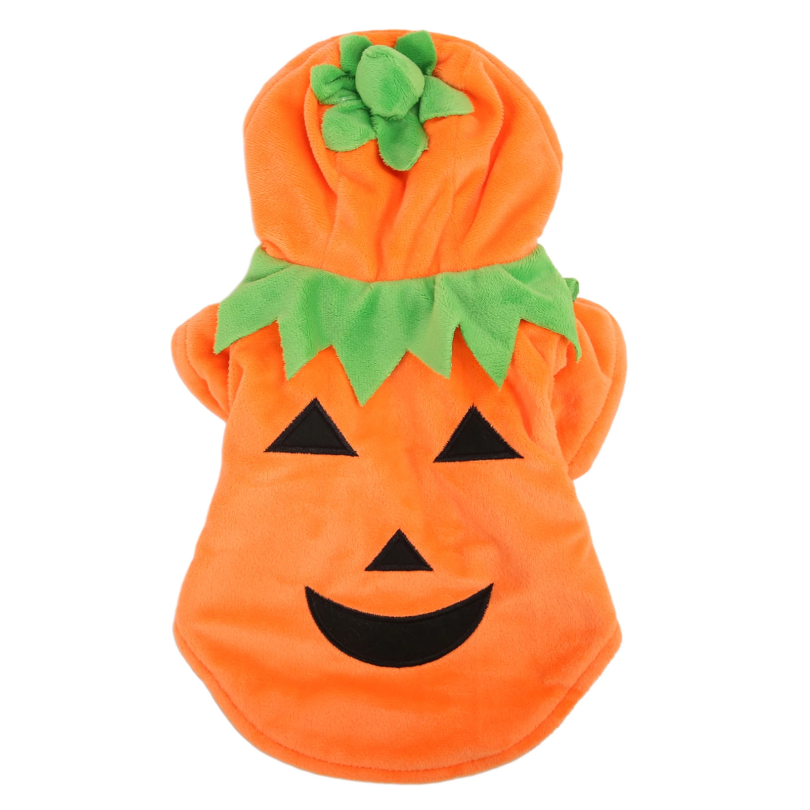 ZK40 Ropa para Perros de Calabaza de Halloween Lindo disfraz de Perro cálido para Perros medianos y grandes Otoño Invierno Naranja L