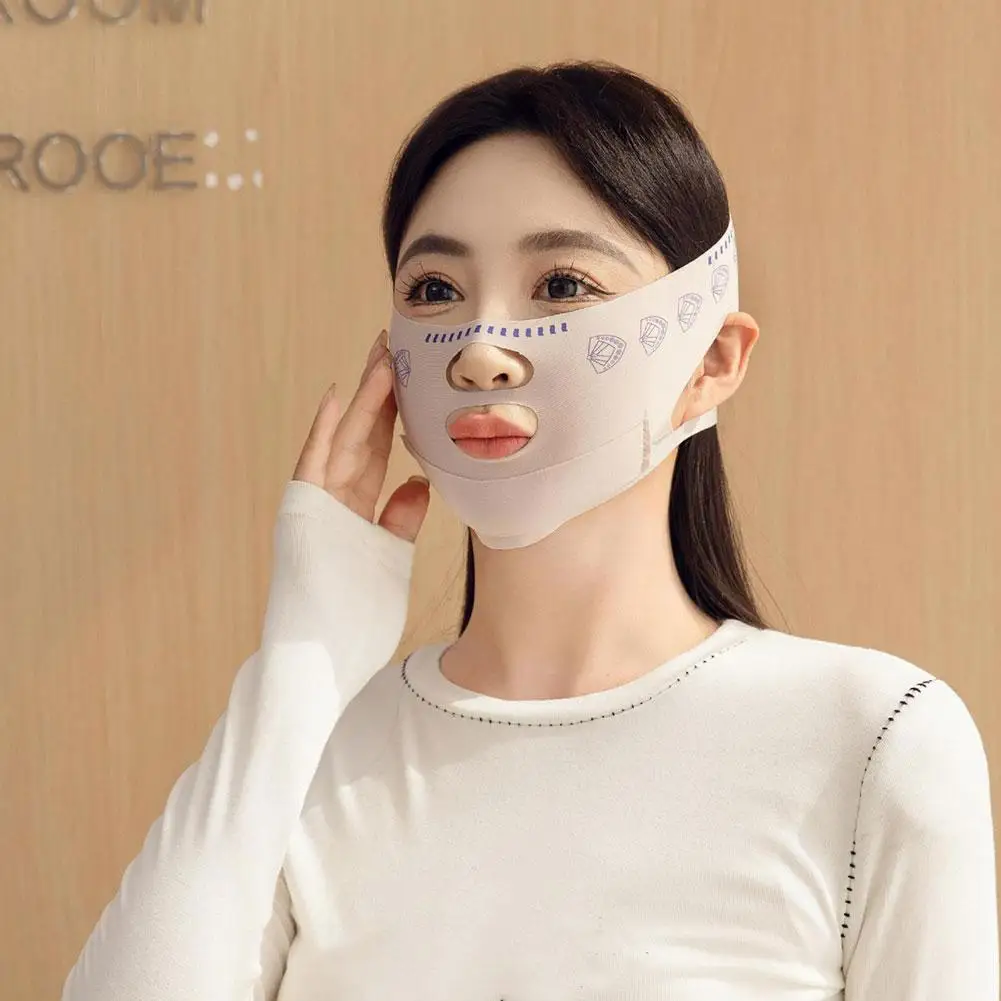 Double-deck Face Slimming Bandage Face Lifting Belt V Line Face Shaper Cheek Chin Lift UP Strap Anti Wrinkle Facial Band Beauty