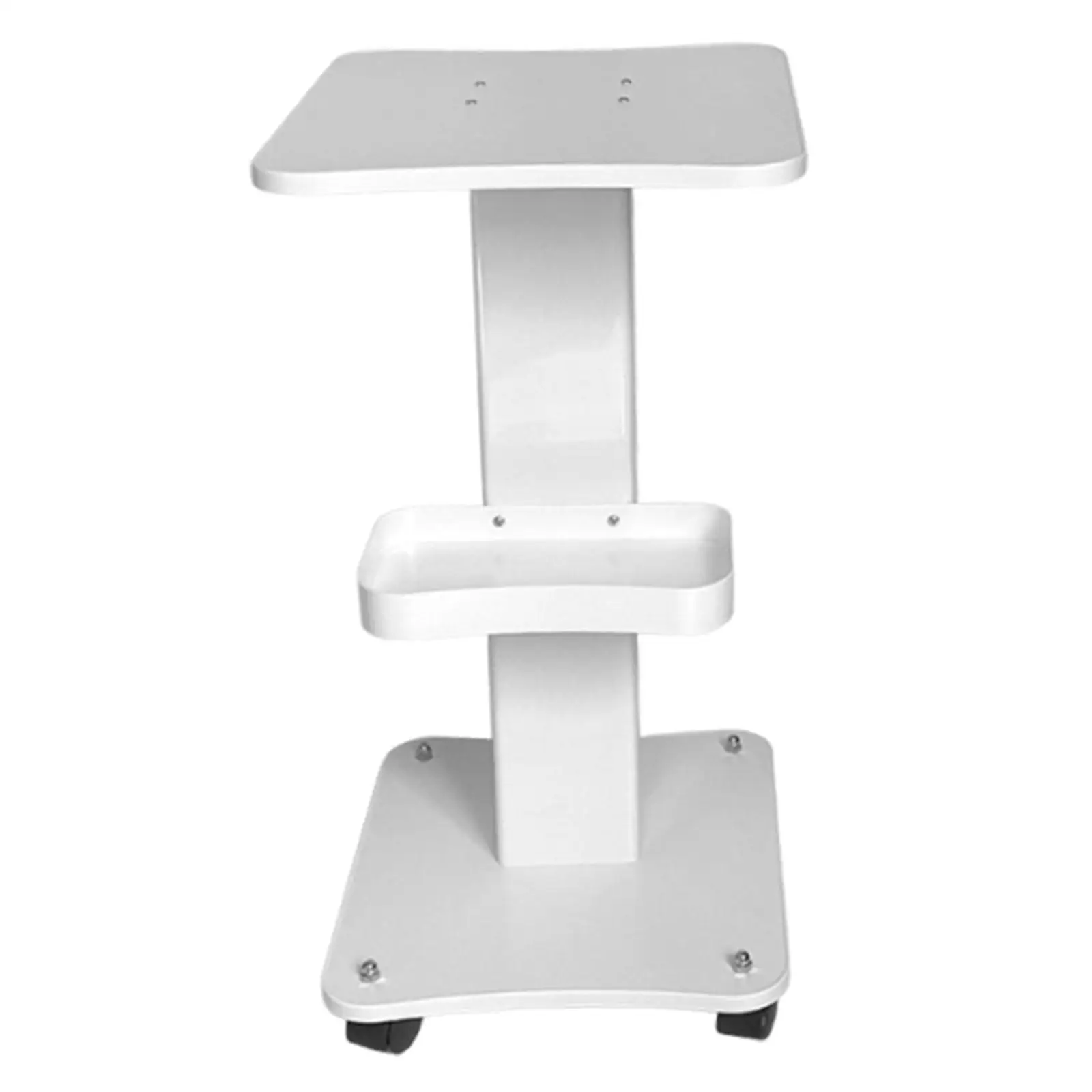 

3 Tiers Rolling SPA Beauty Salon Cart Storage Rack White Lab Serving Cart