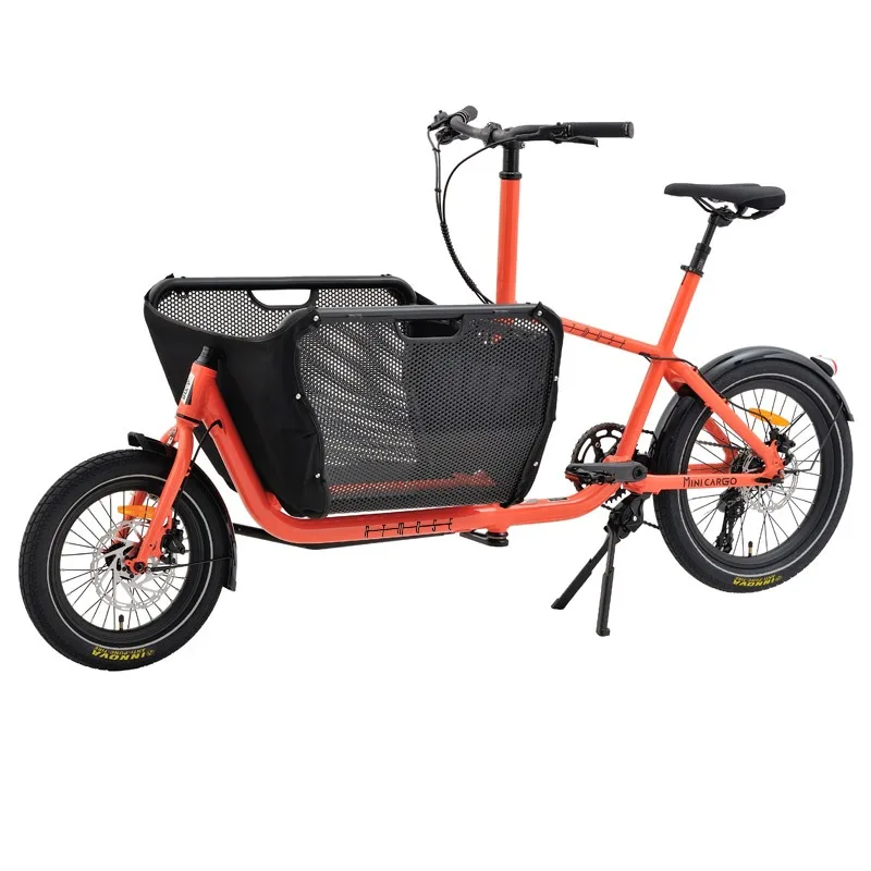 

Newest Cargo Electric Pickup with Folding Front Basket Cargo E-bike Normal Transportation Electric Cargo Ebike Baby Bike