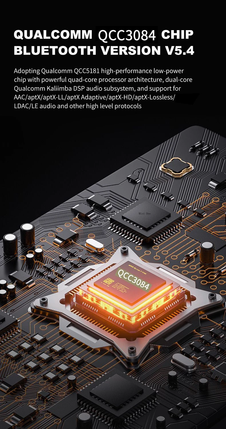 Eppfun Le Audio Bluetooth 5.4 Empfänger mit Aptx Lossless/LDAC, 96K/24bit Drahtloser Adapter mit RCA – Detail 3