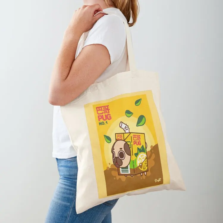 

VitaPug Lemon Splash Puglie Tote Bag personalized tote Women's beach bags supermarket folding bag tote bag woman