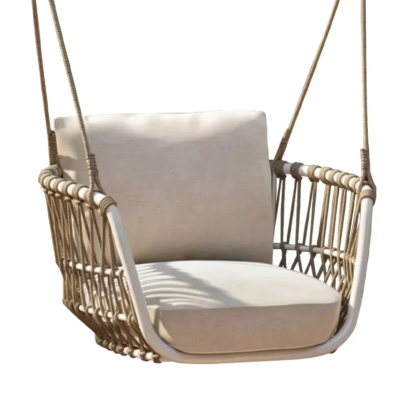 Outdoor courtyard swing hanging chair B & B balcony Home villa Indoor rocking Outdoor rattan waterproof hanging basket hanging