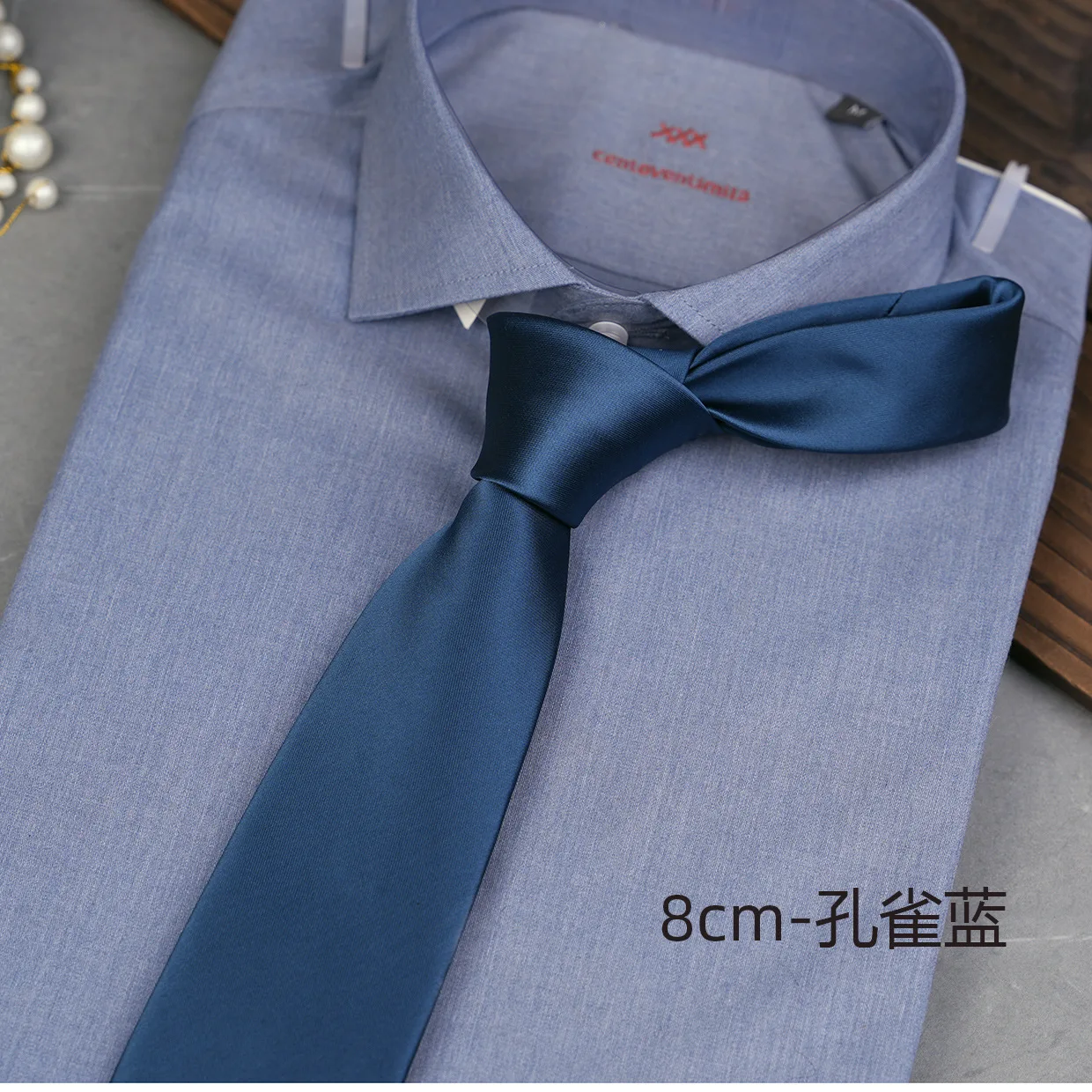 New 8cm solid color men's hand tied tie formal casual wear with collar accessories for dating navy blue wine red and black