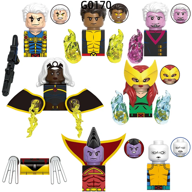 Il cavo Jean Storm Grey Sunspot Wolverine Bastion Gladiator Morph Model Blocks MOC Bricks Set regali giocattoli per bambini G0170