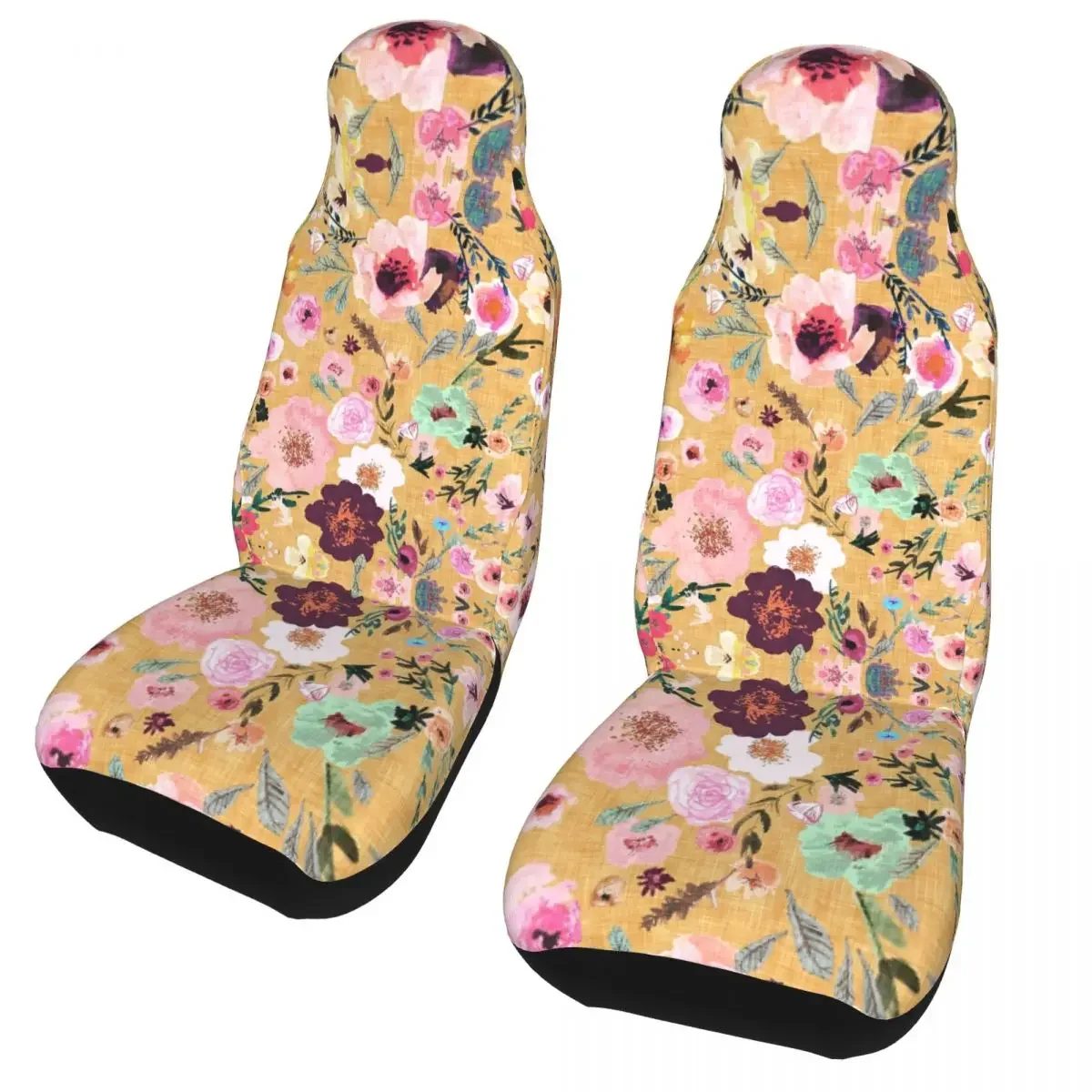 Burst Into Bloom Universal Car Seat Cover Off-Road Suitable For All Kinds Models Floral Flower Seat Cushion/Cover Fiber Fishing