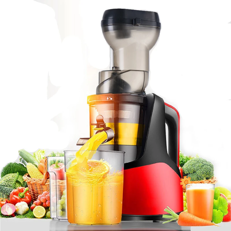 150W Slow Juicer Cold Press Extractor Easy Wash Electric Fruit Juicer Machine Large Caliber Squeezer Grinding Machine Mixer 220V