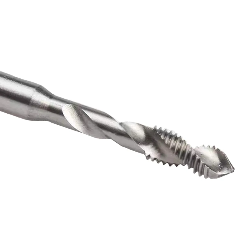 M5 Metric Machine Tap Drill Bit Spiral Point Straight Fluted Screw Thread Tap Hand Tool for Metalworking CNC Machine DIY