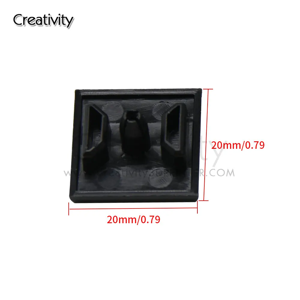 Creativity 20/30/50PCS Aluminum Profile End Cap Cover Plate for 2020 Aluminum Extrusion For Ender3/CR10 3D Printer