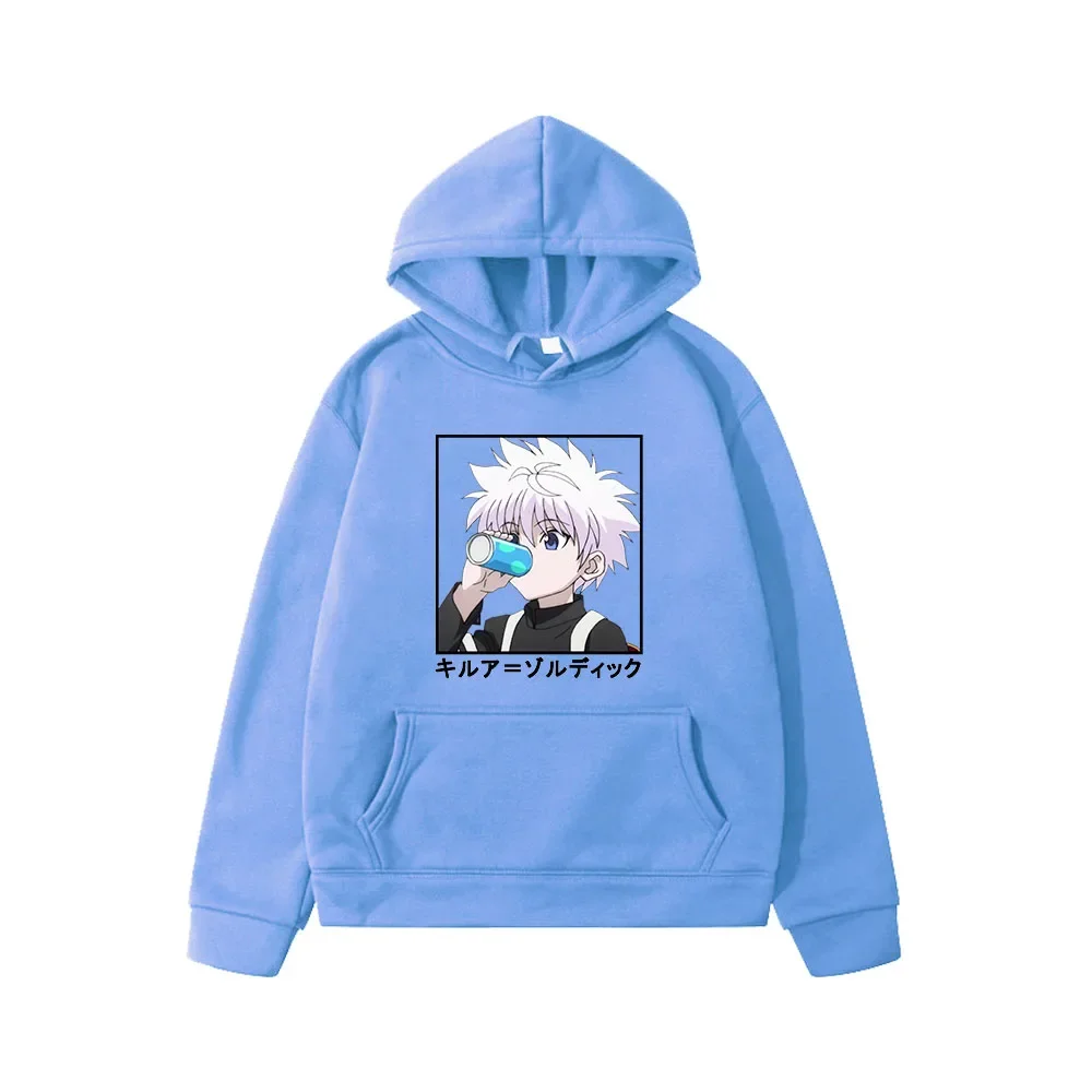 Children\'s Clothing Hunter X Hunter Hoodies Killua Zaoldyeck Loose Hooded Sweatshirt for Girl Hoody Pullover Clothing for Boys