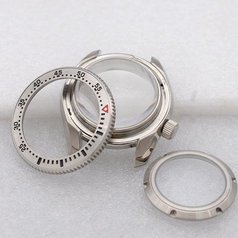 Silver SPB185 SPB187 Watch Case With Sapphire Crystal 100M Waterproof Fit NH34 7S26 NH35 NH36 Watch Repair Parts Gift