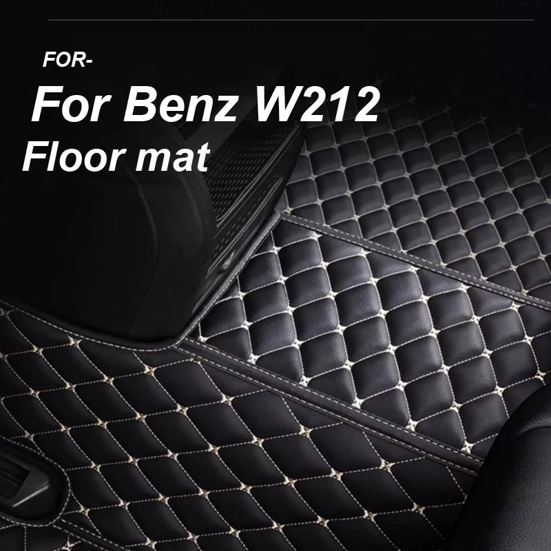 

РОСКОШНЫЕ кожаные автомобильные коврики на заказ для Mercedes Benz W212 2009 2010 2011 2012 2013 2014 2015, ковры, подушечки для ног