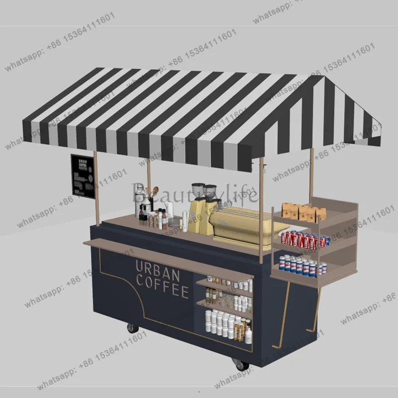 Supermarket Display Stand Shopping Mall Night Market Trolley Market Mobile Stall Car