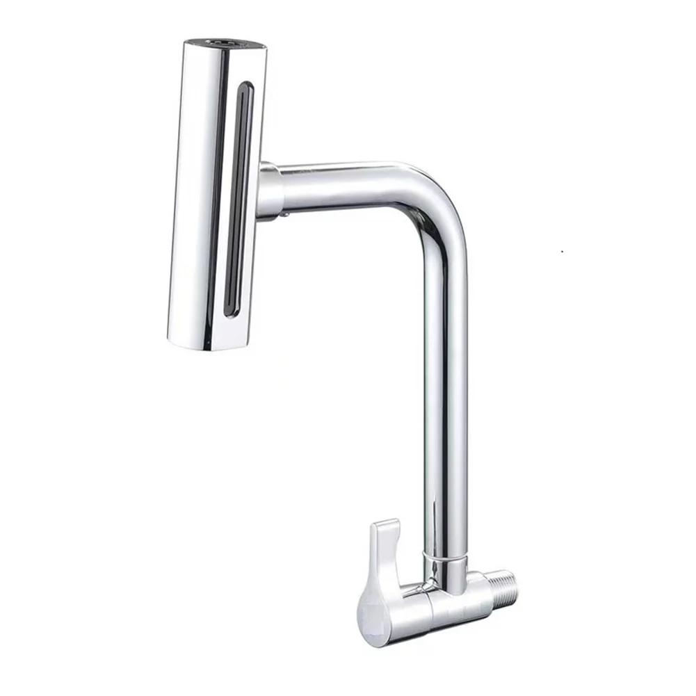 Stainless Steel Kitchen Faucet Designed Specifically for Cold Water Lines with Body and Consistent Handle Motion